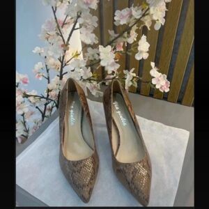 New Look Brown Snakeskin Heels
